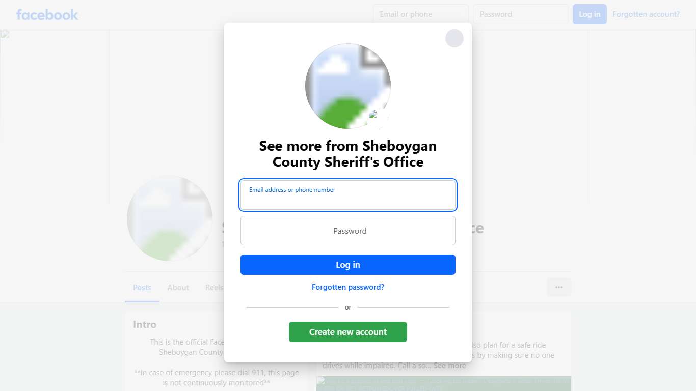 Sheboygan County Sheriff's Office Facebook